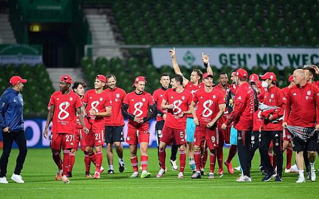 Đánh bại Bremen, Bayern đăng quang ngôi vô địch lần thứ 8 liên tiếp