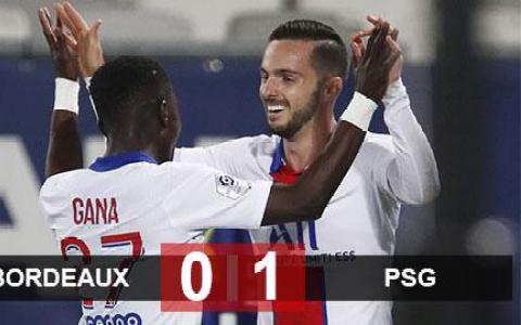 Kết quả Bordeaux 0-1 PSG: Chiến thắng nhọc nhằn
